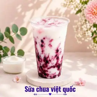 Hình ảnh Sữa chua việt quất - Ly 700ml