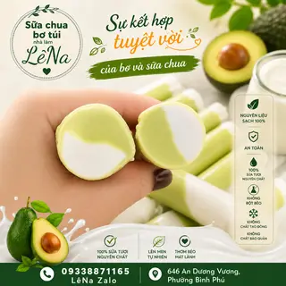 Hình ảnh Set 10 bịch sữa chua bơ 