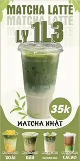 Hình ảnh MATCHA LATTE 1.3 LÍT OATSIDE