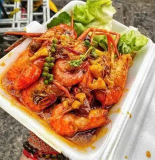 Hình ảnh 7 tôm sốt me - 1 bánh mì