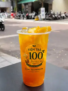 Hình ảnh Trà đào trân châu trắng