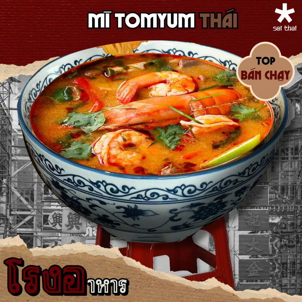 Hình ảnh Mì tomyum Thái - บะหมี่ต้มยำไทย - nên thử