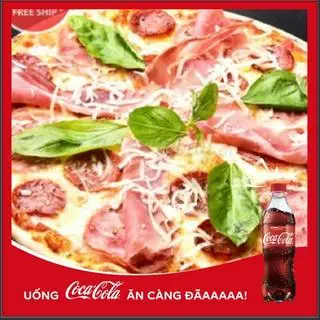 Hình ảnh Pizza Jambong 21cm + Coca nhỏ