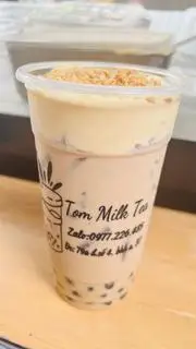 Hình ảnh Trà sữa kem trứng dừa nướng