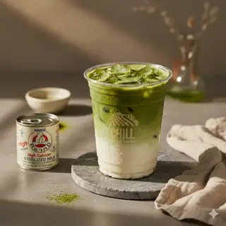 Hình ảnh Matcha Latte Sữa Gấu