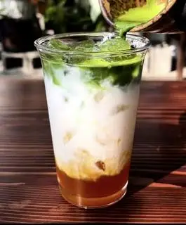 Hình ảnh Matcha Latte Đào