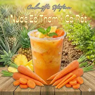 Hình ảnh Nước ép Thơm + Cà Rốt