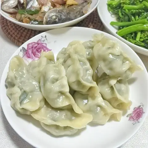 Hình ảnh Sủi Cảo Nhân Thịt Hẹ Xuất Thường (韭菜肉末陷,中份)