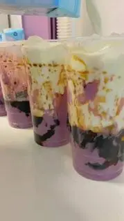 Hình ảnh Sữa tươi khoai môn trân châu đường đen - size L