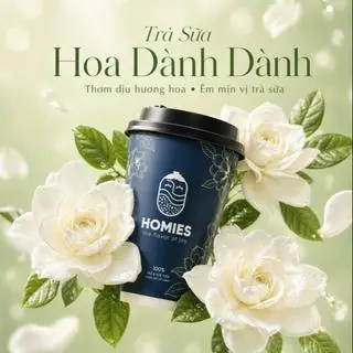 Hình ảnh Trà Sữa Dành Dành - Hương Hoa Mềm Mại