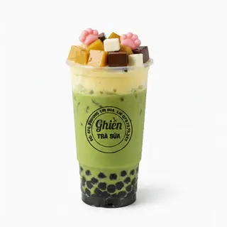 Hình ảnh Trà sữa matcha full topping
