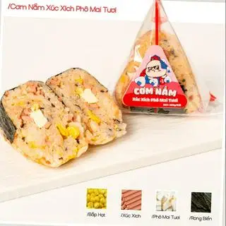 Hình ảnh cơm nắm xúc xích phomai