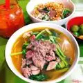 Hình ảnh Mì tim cật bò chua cay