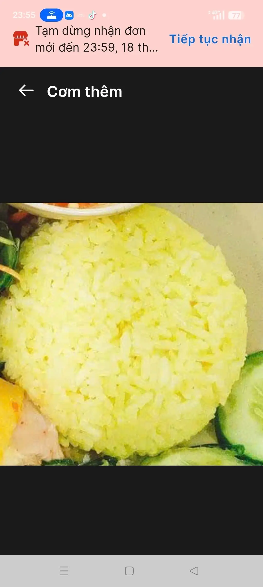 Hình ảnh cơm thêm