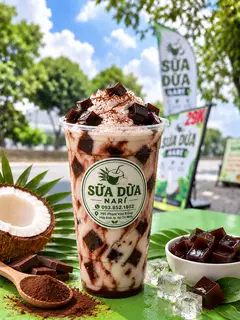 Hình ảnh Sữa Dừa Cacao thạch cacao