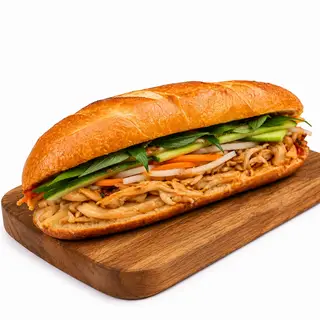 Hình ảnh Bánh Mì Nấm nướng xốt BBQ