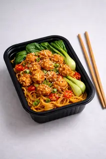 Hình ảnh Mì trộn gà popcorn