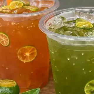Hình ảnh Trà tắc thái xanh trân châu đen
