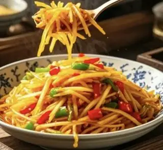 Hình ảnh KHOAI TÂY SỢI XÀO CHUA CAY / 酸辣土豆丝