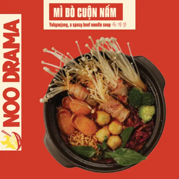 Hình ảnh MÌ BÒ CUỘN NẤM