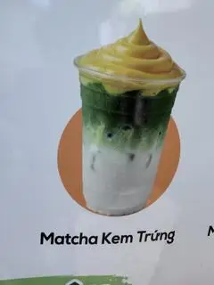 Hình ảnh Matcha latte kem trứng