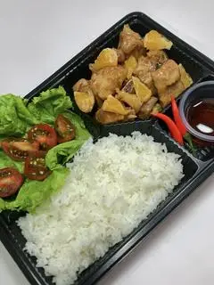 Hình ảnh Cơm sườn sốt cam