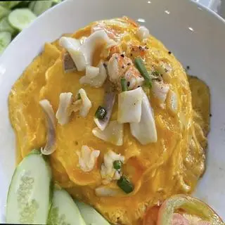 Hình ảnh Cơm Mực phủ Trứng