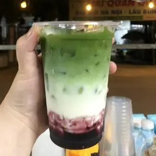 Hình ảnh Matcha latte việt quất