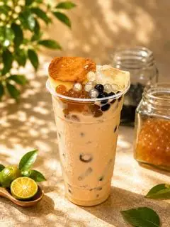Hình ảnh Trà sữa Relax Tea full topping