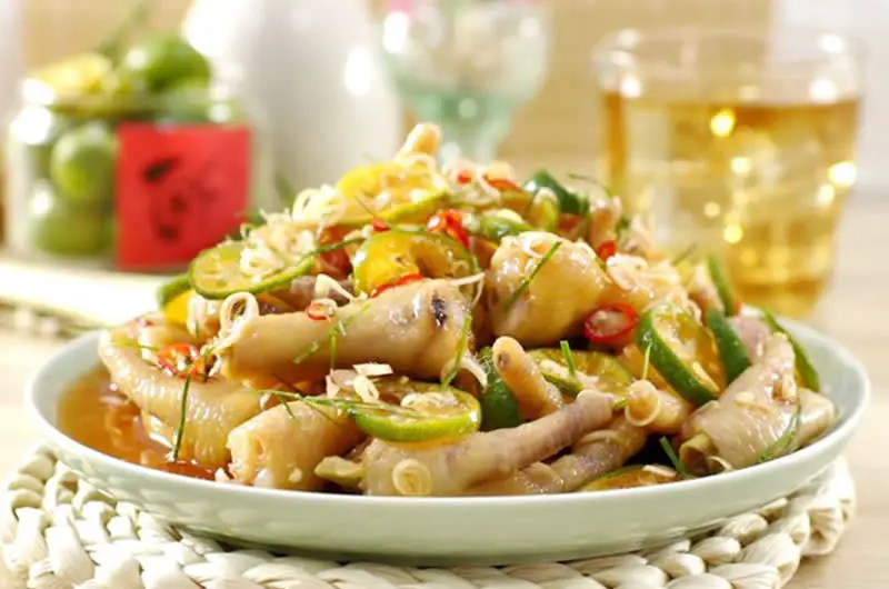 Hình ảnh Chân Gà Sả Tắc Rút Xương