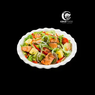 Hình ảnh Salad Cá Hồi Nhiệt Đới 