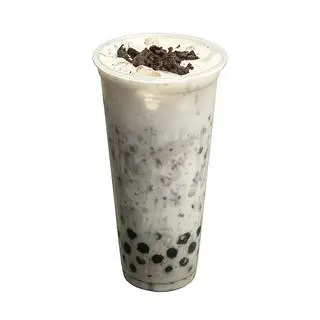 Hình ảnh Trà sữa than tre kem cheese