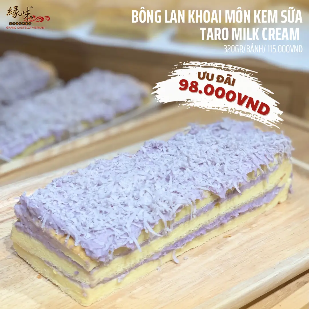 Hình ảnh Bánh Khoai Môn Kem Sữa 6Lớp