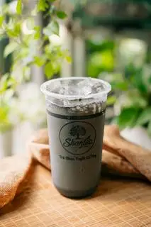 Hình ảnh Trà sữa than tre trân châu (L)