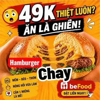 Hình ảnh HAMBURGER CHAY CAO CẤP ĐẶT BIỆT