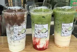 Hình ảnh Cacao latte dâu
