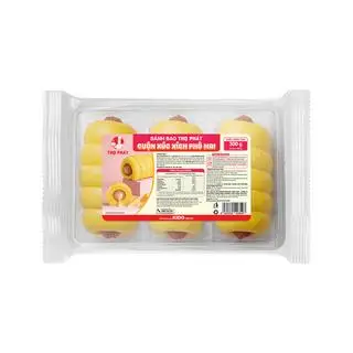 Hình ảnh Bánh Bao Cuộn Xúc Xích Phô Mai (gói 3 cái)