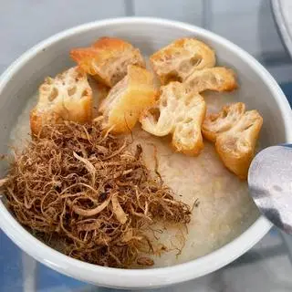Hình ảnh Cháo ruốc nấm hương + quẩy