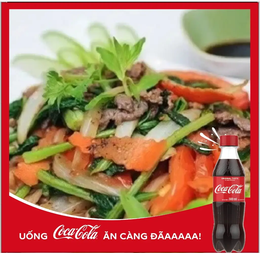 Hình ảnh Phở xào + Coca/sprite