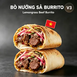 Hình ảnh V3.Bò nướng sả burrito 