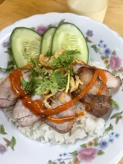 Hình ảnh xôi thịt xà xíu