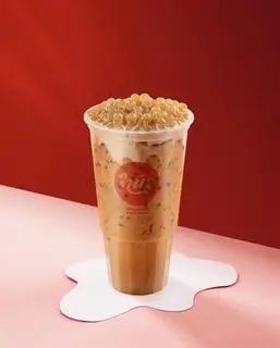 Hình ảnh Trà sữa Thái đỏ trân châu hoàng kim - ly 1300ml