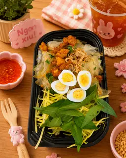 Hình ảnh Bánh Tráng Phơi Sương Trộn Tóp Mỡ
