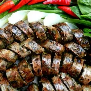 Hình ảnh Bún đậu dồi chiên