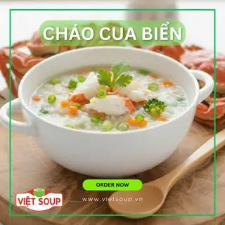 Hình ảnh cháo Cua Biển 