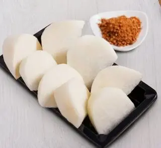 Hình ảnh 100g củ sắn, gọt sẵn, kèm muối 