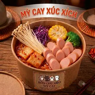 Hình ảnh Mỳ Cay xúc xích 