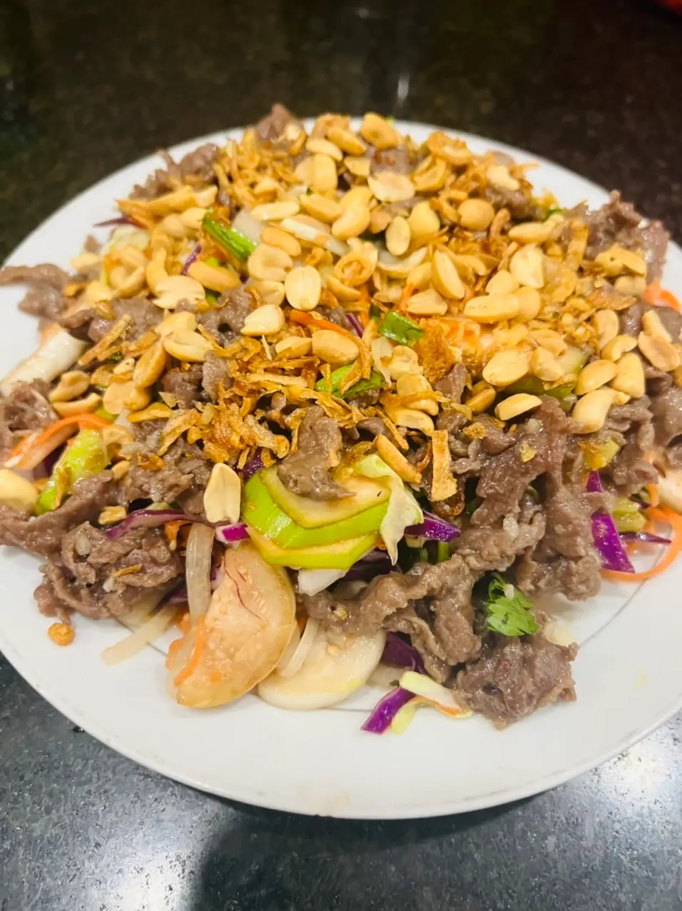 Hình ảnh 1 bò lá lốt - 1 bò mỡ chài - 1 gỏi bò nhỏ 