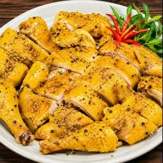 Hình ảnh Gà Ủ Muối Hoa Tiêu 1 Con - Kèm Sốt Chấm 
