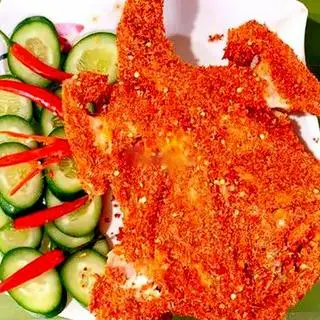 Hình ảnh Gà nướng muối ớt cay vừa